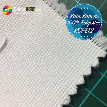 Kain Kanvas Polyester Tebal Putih – KCPE 12